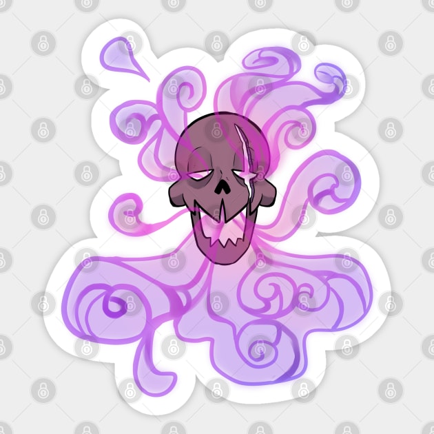 Skull Sticker by WiliamGlowing